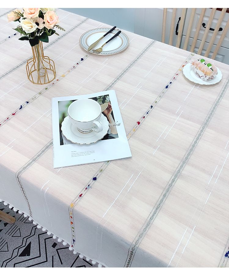 Gökkuşağı Şeker Şeffaf Masa Örtüsü - Sehpa, Yemek Masası ve Büfe İçin Hafif Polyester Kılıf_voghion.com
