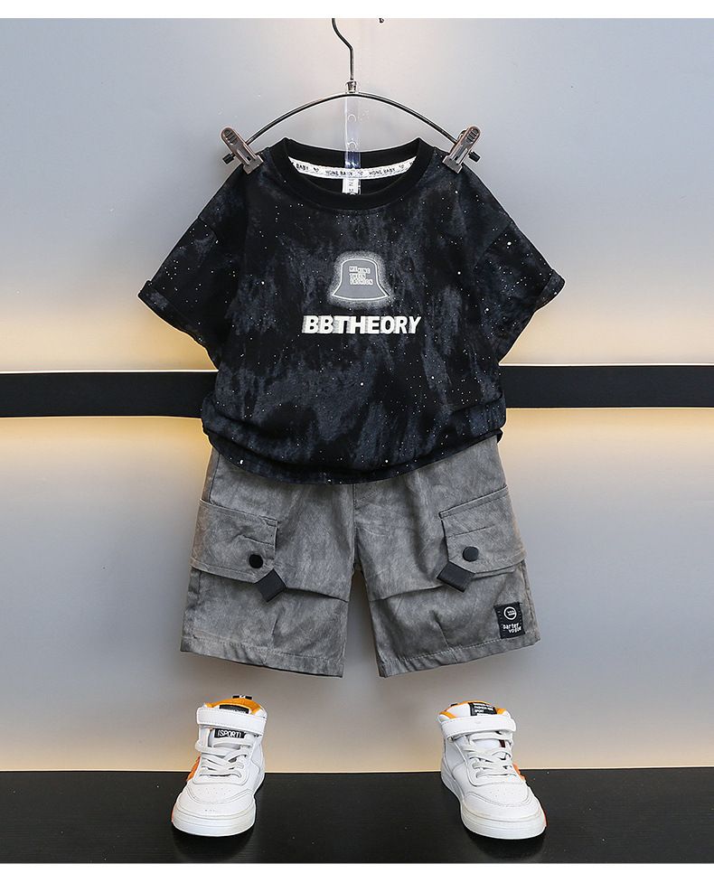 Boys Summer Short Sleeved Suits Stylish Children's Clothes_voghion.com