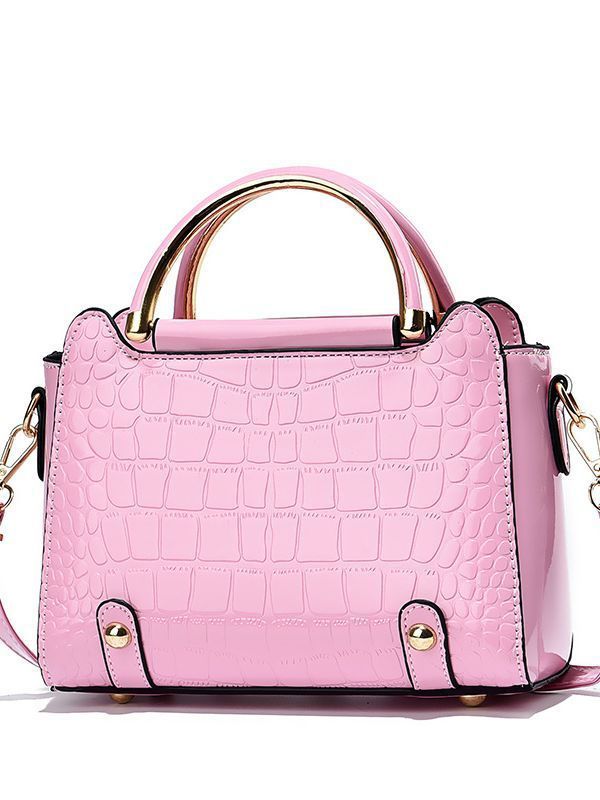 New Crocodile Pattern Versatile Fashion Small Square Korean Style Ins Single Shoulder Crossbo Handbag Women's Bag_voghion.com