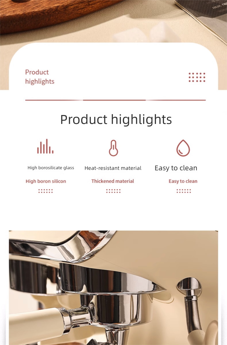 High Temperature Resistant Glass With Wooden Handle Jug Milk Dipping Dish Measuring Cup Concentrated Mini Coffee Utensil_voghion.com