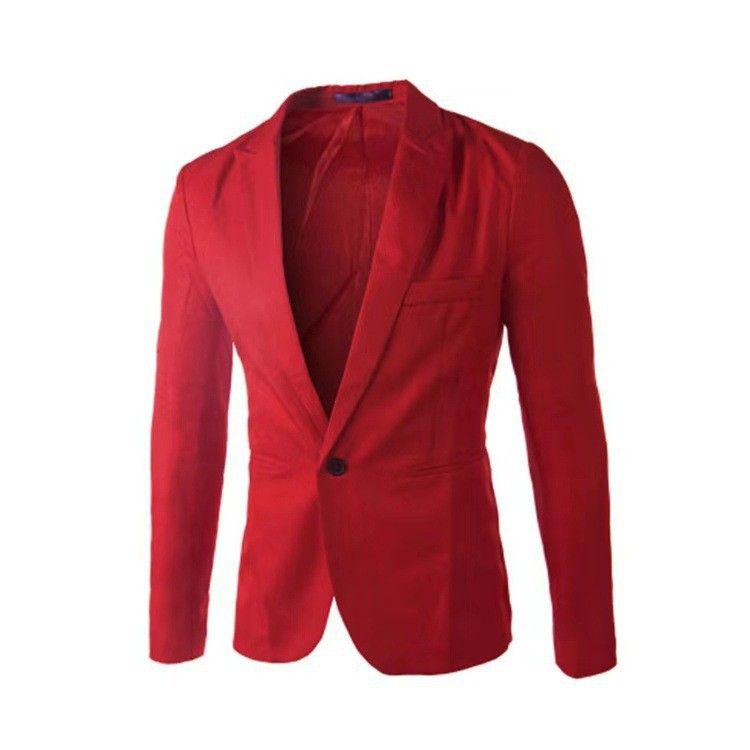 Abito piccolo casual alla moda europea, giacca da abito slim fit a un bottone versione coreana, da uomo_voghion.com