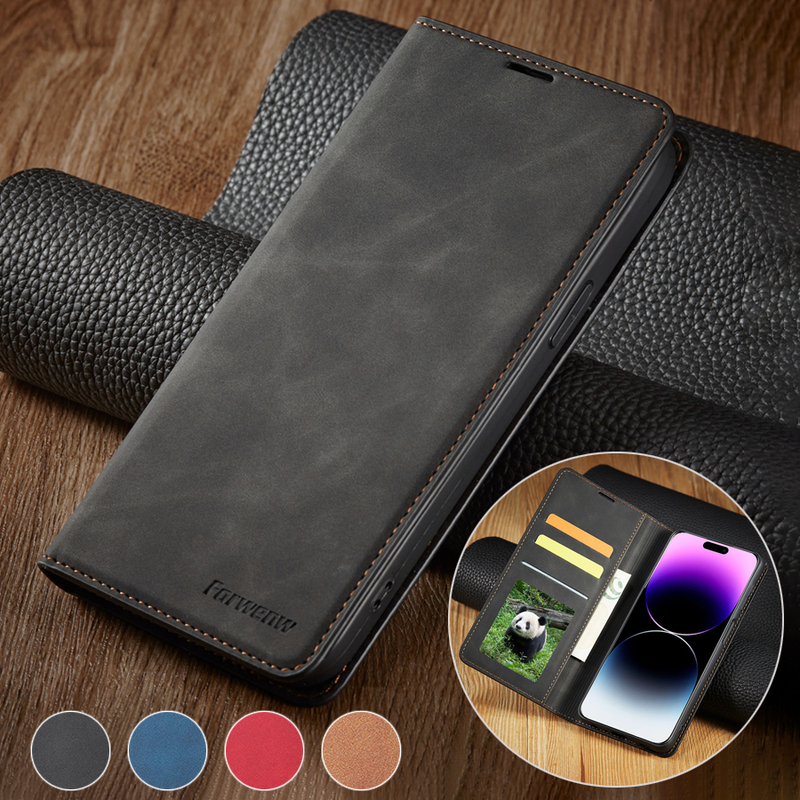 Cüzdan iş manyetik çevirme deri kart yuvası kılıf kapak iPhone 14 Pro Max 13 12 11 SE 2020 X XR XS Max 8 7 6 6S artı 5 5S_voghion.com