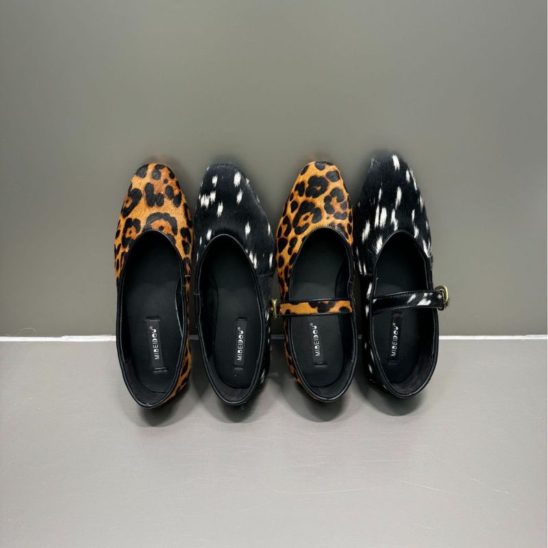 Chaussures simples françaises en crin de cheval véritable pour enfants (printemps 2025), version coréenne polyvalente, chaussures plates décontractées_voghion.com