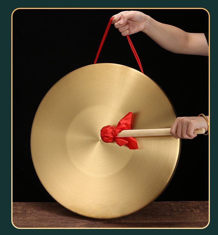 Copper-Plated Alloy Road Opening Steel High Volume Flood Prevention Warning Gong Drum Kindergarten Three-Sentence Half_voghion.com