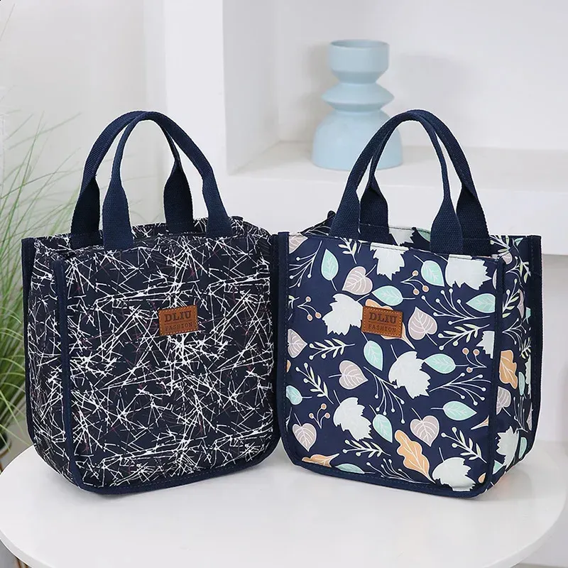 Sac à main en nylon imprimé, sac à lunch portable, pour le travail et le rangement quotidien, idéal pour les mères, 250318 l_voghion.com