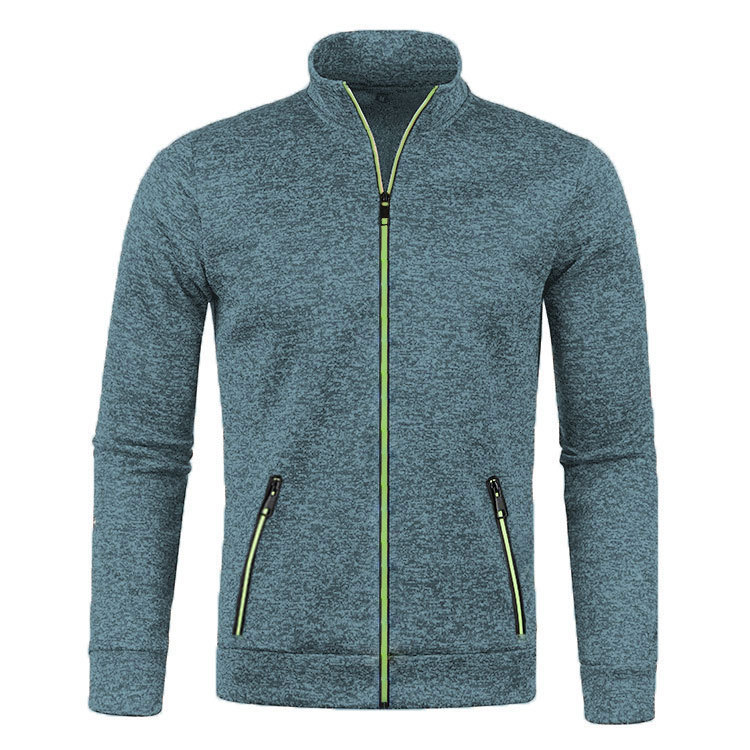 Herbst und Winter Herren Lange Reißverschluss Strickpullover Ärmel Dünne Samt Trendy Top Pullover Jacke Große Größe Männer_voghion.com