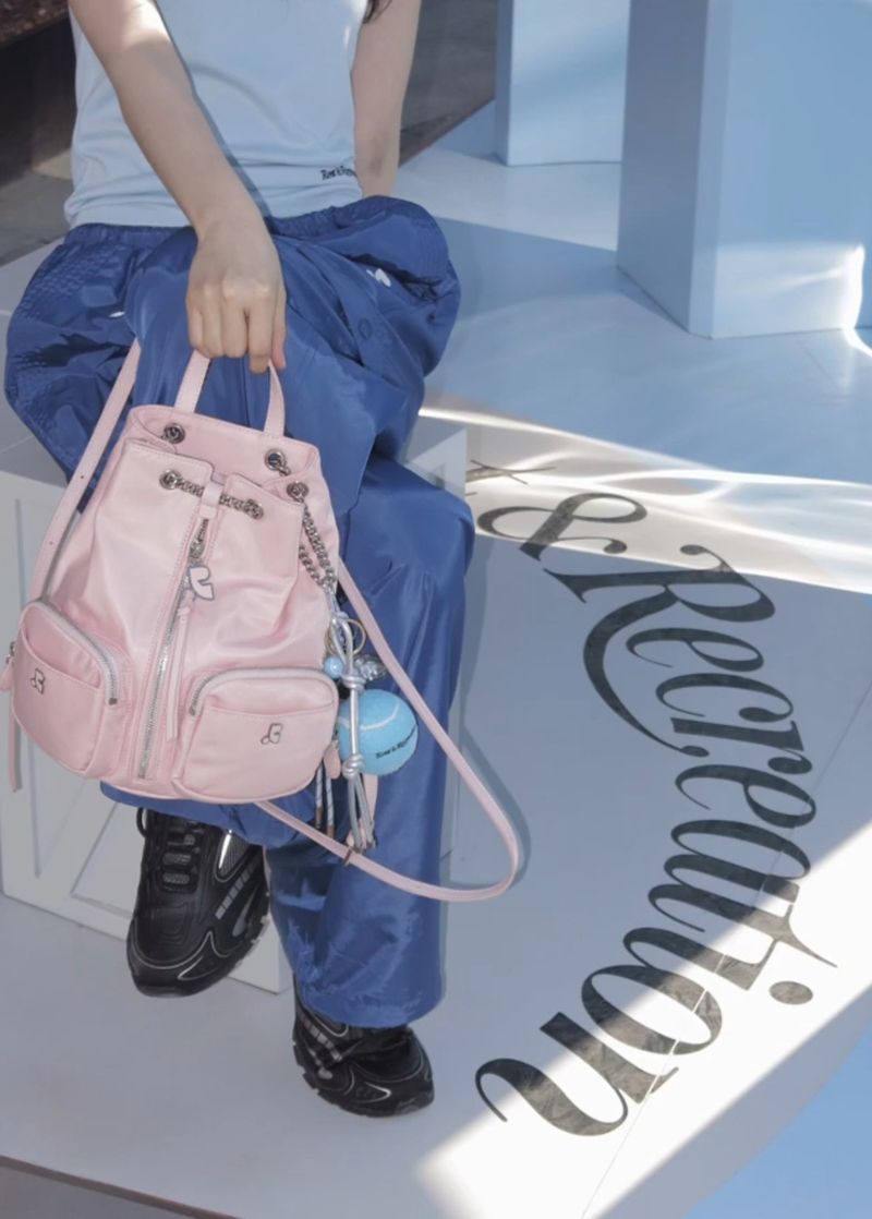 Nuovo zaino rosa impermeabile in nylon con coulisse 2025_voghion.com
