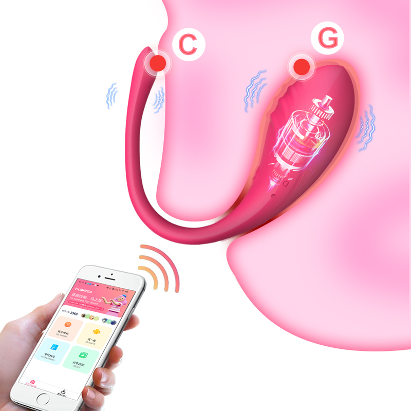 Vibrator voor vrouwen G-spot-dildo-vibrator Draadloze Bluetooth APP-bediening Slijtage vibrerende ei-clit Vrouwelijke vibrati_voghion.com
