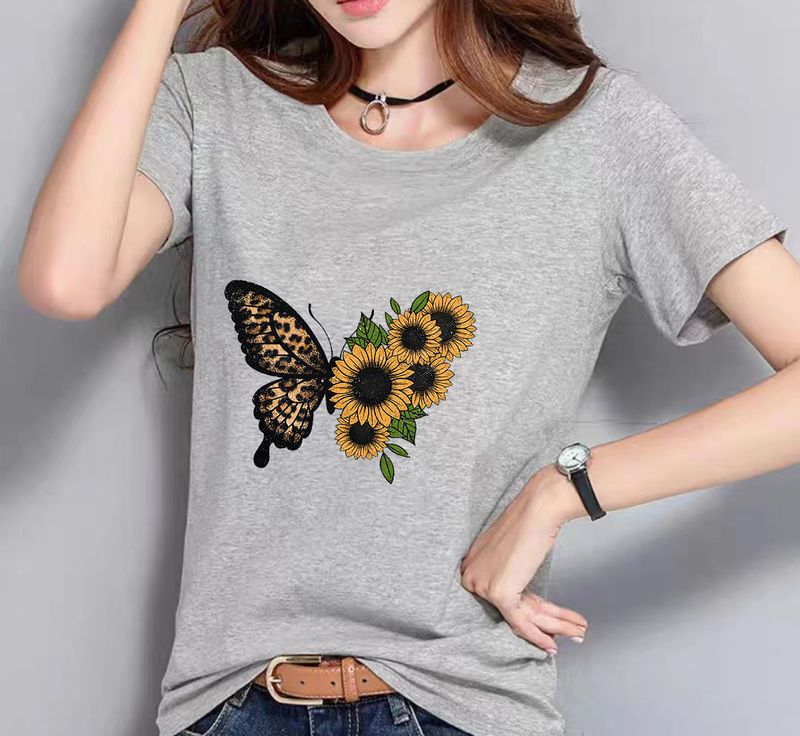 Optimized Translation:Summer Loose Plus -Size Casual Printed T-Shirt For Men And Women_voghion.com