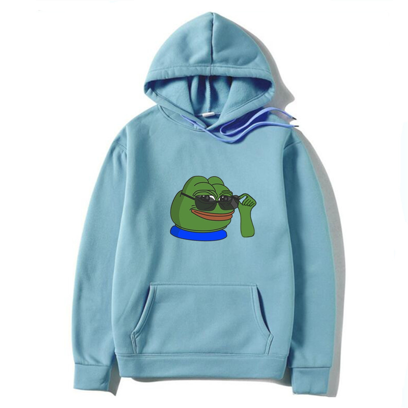 Neuer Freizeitmode-Persönlichkeits-Froschpullover-Kapuzenpullover für Männer und Frauen mit Plüsch-Kapuzenpullover Lustig_voghion.com