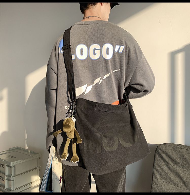 Borsa in tela alla moda, borsa a tracolla retrò artistica da donna, borsa a tracolla casual da studente_voghion.com