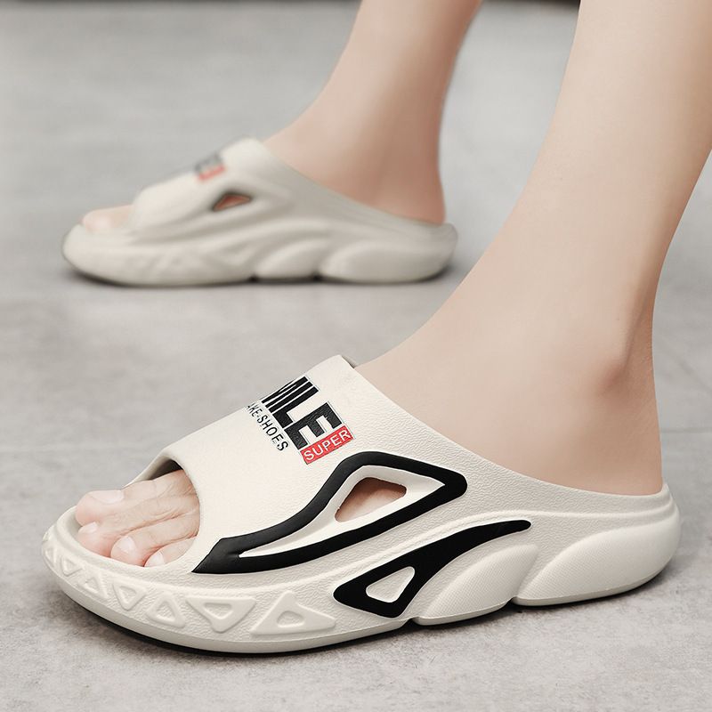 Men's Beach With A Feeling Of Stepping On Poop In Summer. New Home Style Thick Soled Non Slip Slippers. Super Soft_voghion.com