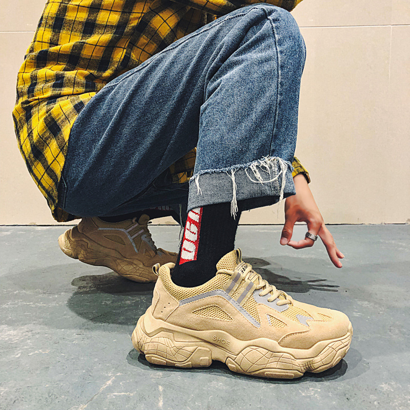 Scarpe casual da uomo per studenti, stile coreano, primavera e autunno 2025, con sneakers riflettenti ING Trend e papà_voghion.com
