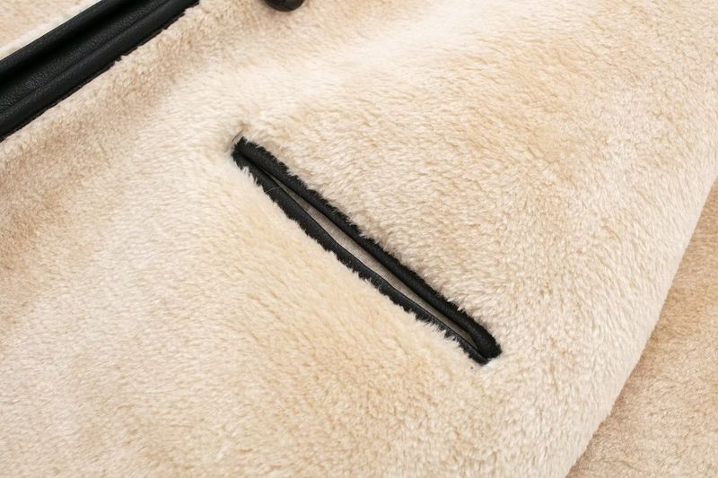 Women's clothing 2024 autumn and winter new patchwork fur coat jacket_voghion.com
