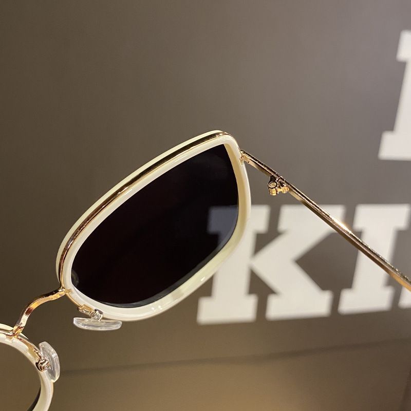 Sonnenbrillen Damen Sommer Neue Sonnenbrillen Sonnenschutzbrillen Zeigen Kleines Gesicht Rundes Gesicht Augen Sonnenbrille Großer Rahmen_voghion.com