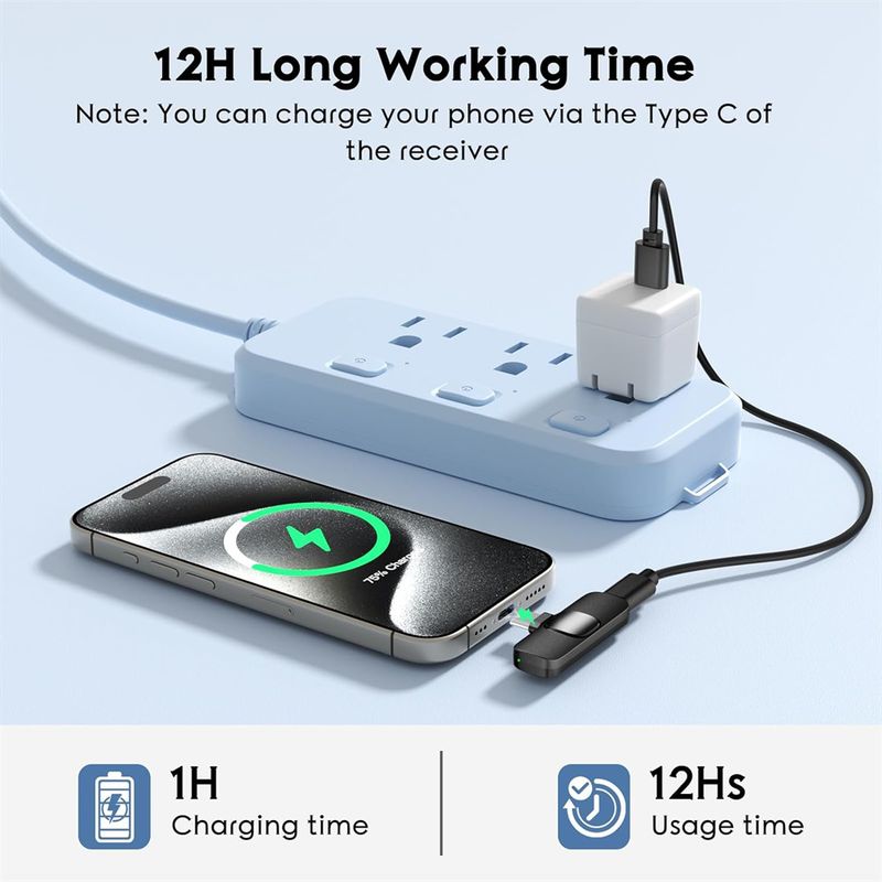 Tipo C Mini Wireless Lavalier da 1 a 2 con riduzione del rumore con microfono a clip per registrazione video Vlog Android_voghion.com