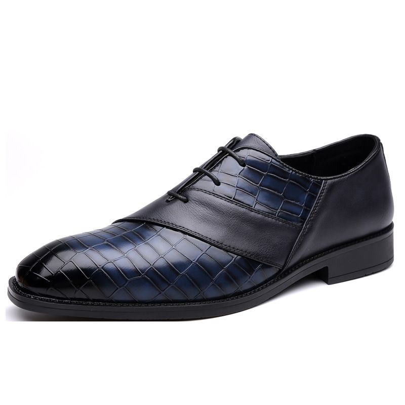 Suitable For All Seasons British Style Men's Business Formal Casual Leather Pointed Toe Trendy Shoes For Men_voghion.com