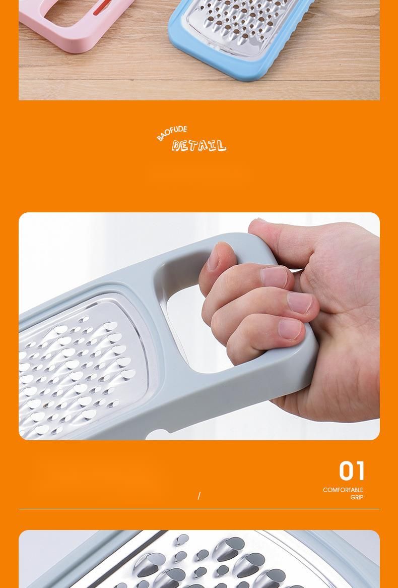 Multifunktionale Haushaltsreibe, doppelseitiger Gemüse- und Obstschneider, Kartoffelschredder, Küchenhelfer_voghion.com