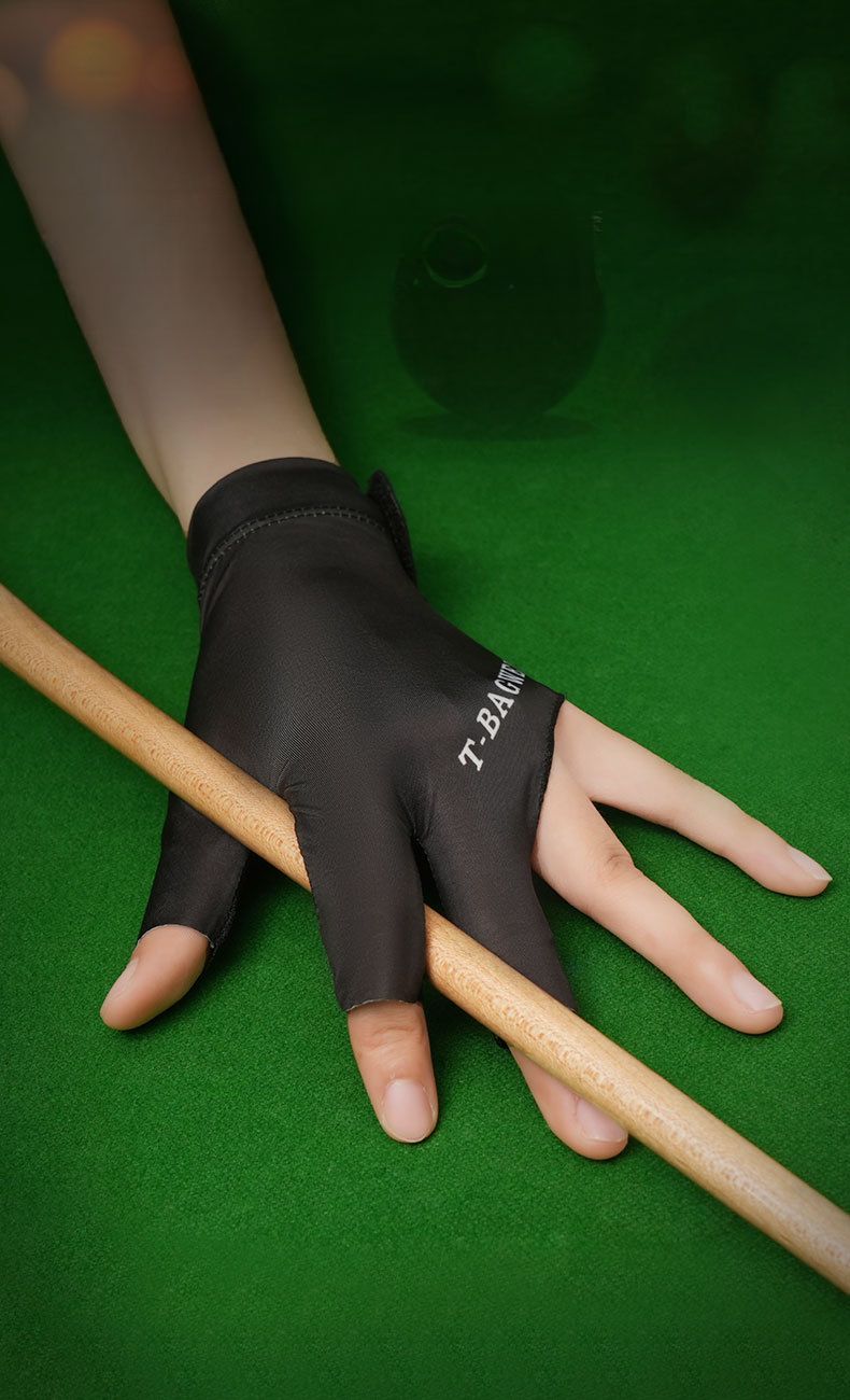 Professionelle Snooker-Achtball-Handschuhe, Dreifinger-Eisseide, hohe Elastizität, leicht, atmungsaktiv, rutschfest_voghion.com