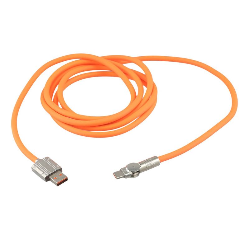 Rotatable Zinc Alloy Mobile Phone Charger Cable For Fast Efficient Charging_voghion.com