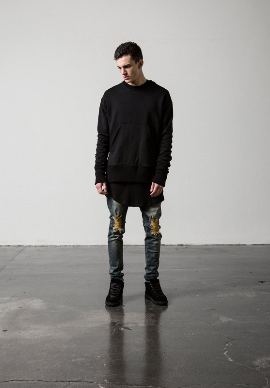 Jeans elasticizzati slim fit da uomo con strappi alle ginocchia - Pantaloni in denim lavato vintage per abbigliamento casual e streetwear_voghion.com