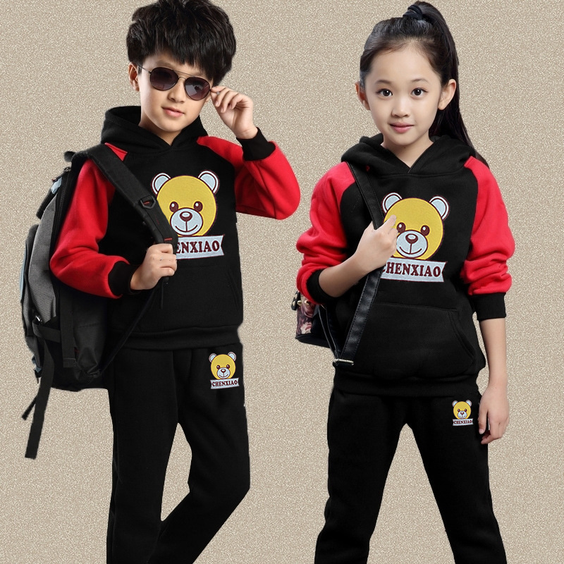 Boys' 2023 New Mid size Children's Sports Sweater Two piece Set for Boys Spring and Autumn Season Korean_voghion.com