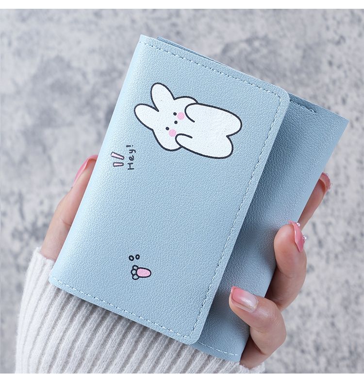 Korean Small Wallet 70% off Short Style Printed Cute Simple Multi-Card-Slot Coin Purse Lady's Wallet_voghion.com