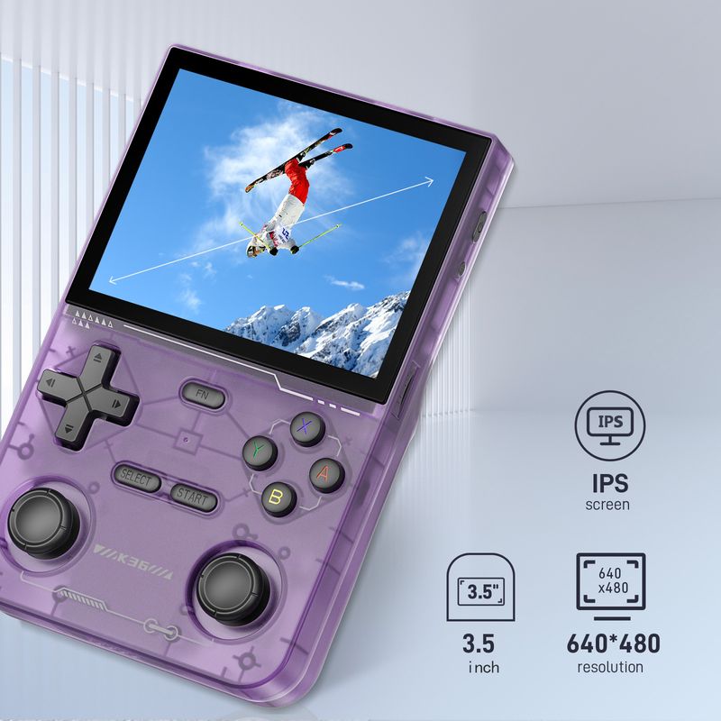 64 GB 16000+ Games 640*480 3,5 inch IPS Handheld Gaming 2025 TV Klassieke Draagbare Handheld Retro Gameconsole K36_voghion.com