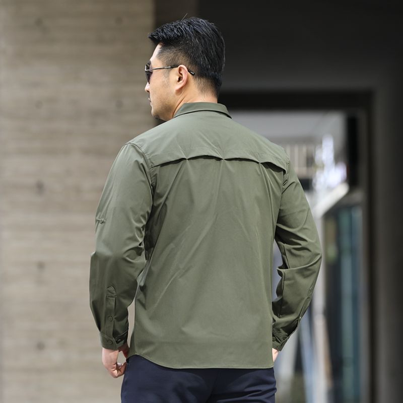 Camicia elasticizzata tattica da esterno ad asciugatura rapida in tessuto di seconda generazione Paving Eagle Explorer PLY-31_voghion.com