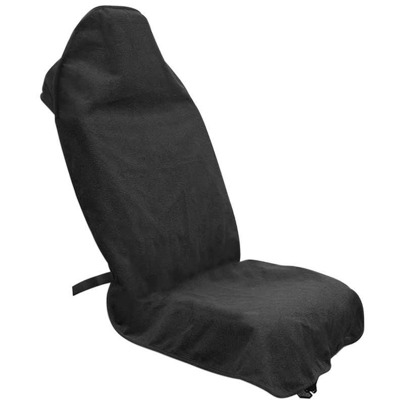 Car Universal Seat Towel Cover Adjustable Waterproof Protector Elastic Strap Non-slip Breathable Front Rear Chair Cover_voghion.com