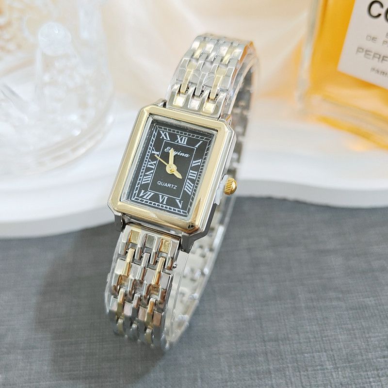 New Women's Watch Ins Style Classic Versatile Roman Numerals High-end Elegant Fashion Niche Light Square_voghion.com