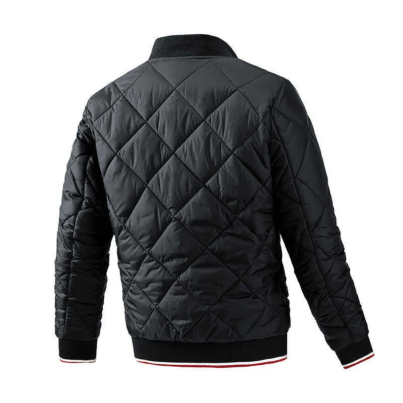 Vestes pour hommes mode hiver automne Parkas coupe-vent épais chaud veste à carreaux manteau couleur unie en plein air T221017_voghion.com