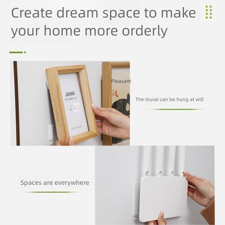 Hanging Artifact No-Drill Wedding Photo Wall Buckle Seamless Adhesive Magic Tape Picture Frame Sticky Hook_voghion.com