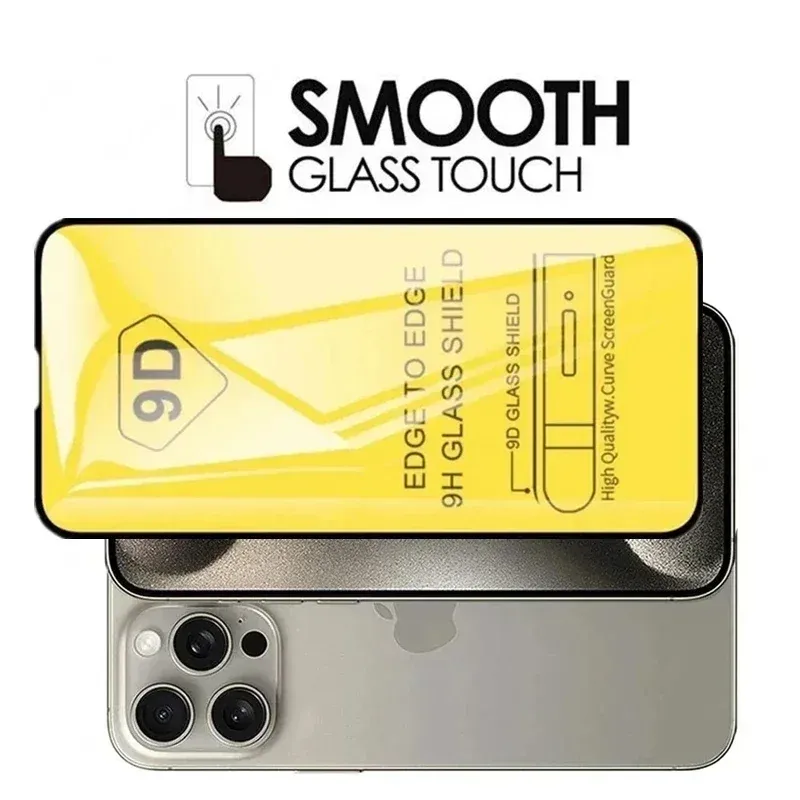 5Pcs 9D Protective 14 11 12 13 15 16 Pro Max Mini 7 Plus Screen Protector For IPhone XS MAX X XR Tempered Glass_voghion.com