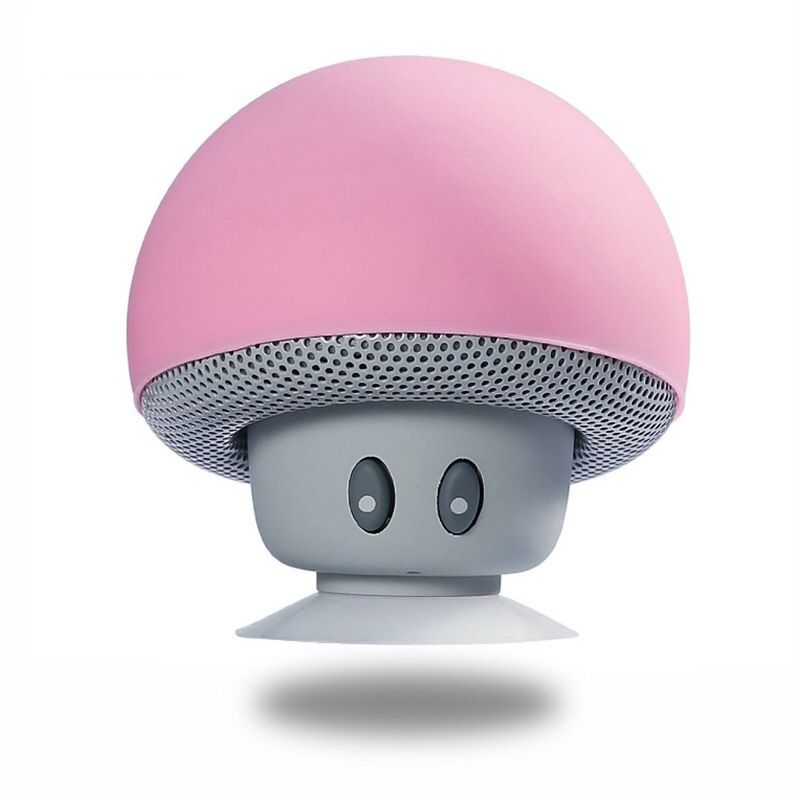 In Stock Mini Head Bluetooth Portable Phone Stand Mushroom Gift Wireless Small Speaker_voghion.com