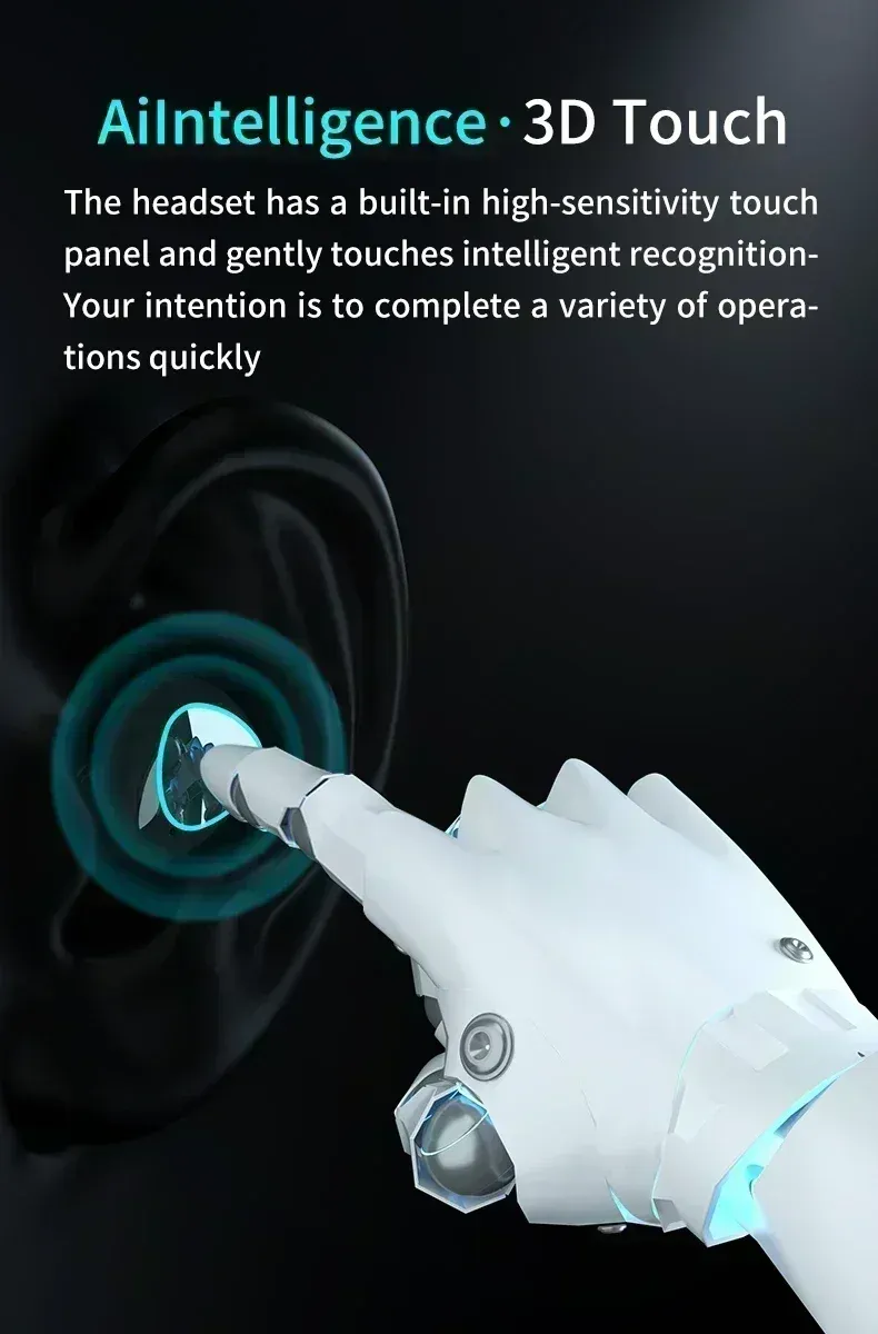 Original M10 Headphones Bluetooth Wireless Earpods Sports Stereo Noise Canceling Headphone Microphone Speaker_voghion.com