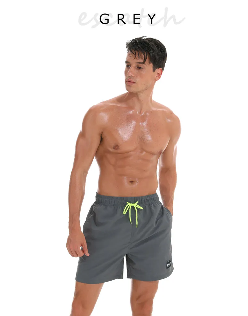 Badebekleidung, Badehose, Strand-Boardshorts, Badehose, Badeanzüge, Herren, Laufsport, Surfshorts_voghion.com