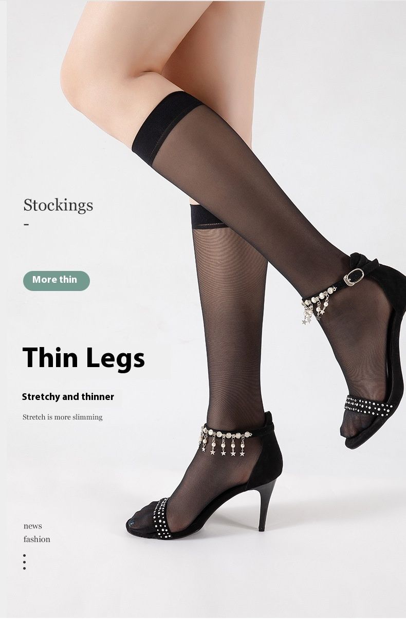 Wadenhohe Socken für Damen, unsichtbare Halbstrümpfe, rutschfeste Strümpfe, Hautfarbe, Anti-Nutte, dünner Abschnitt_voghion.com