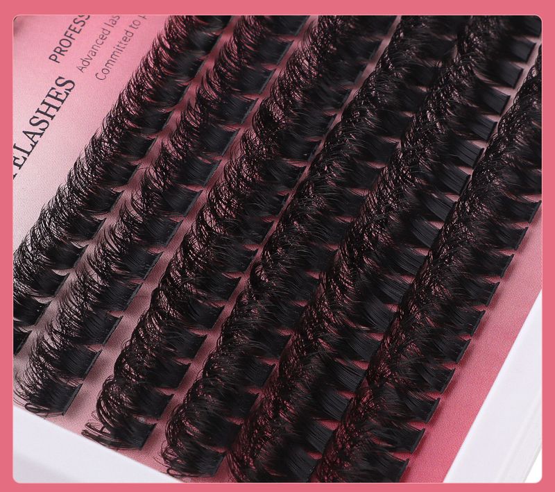 Beleza e saúde faça você mesmo cílios postiços estendidos terno cabelo único cluster 10-16 mm comprimento cílios mistos_voghion.com