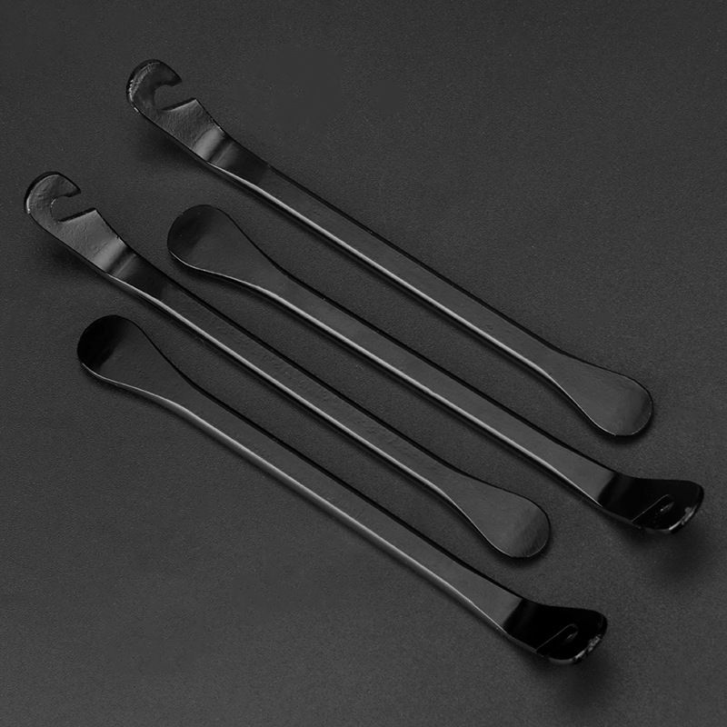 Black metal bicycle outer pry bar, mountain bike tire disassembly tool, riding equipment_voghion.com