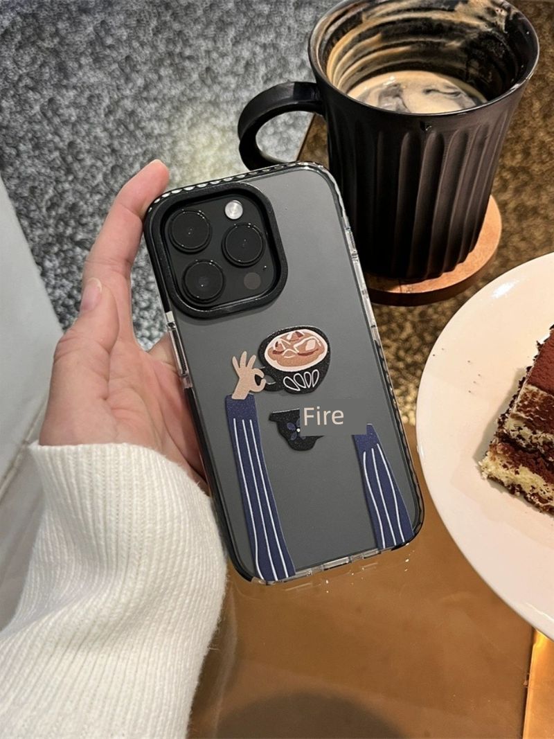Unbeatable Quality South Korea Creative Hand-Held Coffee Mobile Phone Shell IPhone For Iphone16 Soft Niche Style 16promax Protective Case_voghion.com