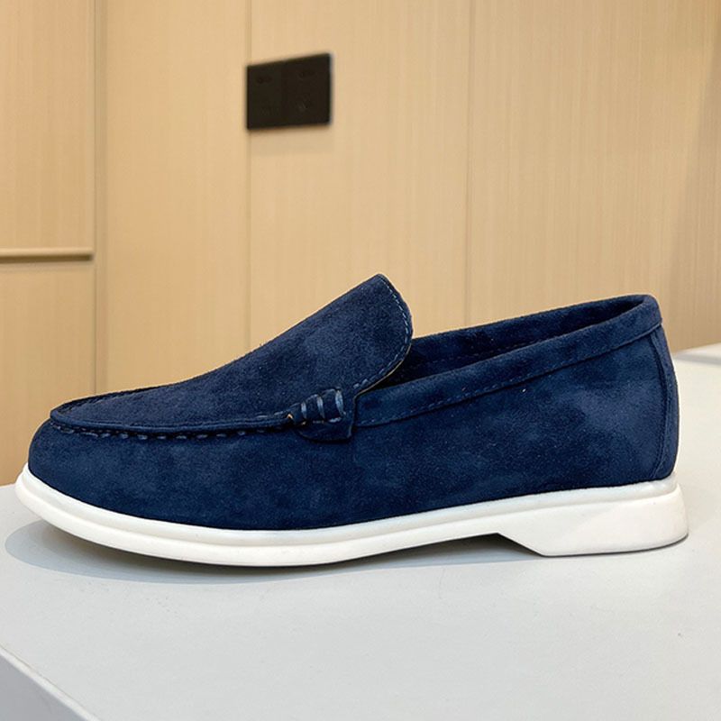 2024 New Summer Sheepskin Comfortable Casual With Flat Bottom Round Head, Anti Slip One Step Stepping, Le Fu Shoes For_voghion.com