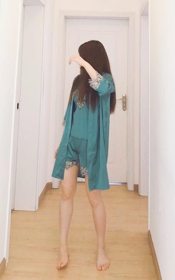 Luxury 5-Piece Satin Pajama Set For Women – Elegant Lace Trim Nightwear | Sexy & Comfortable Sleepwear Lingerie_voghion.com