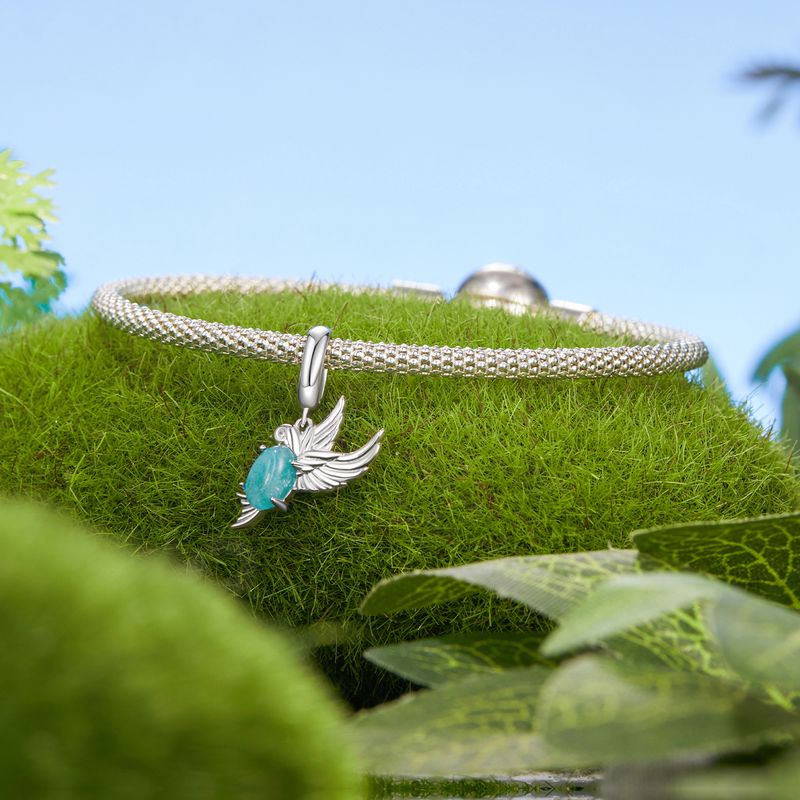 Bird Pendant Charm Sterling Silver Charm_voghion.com