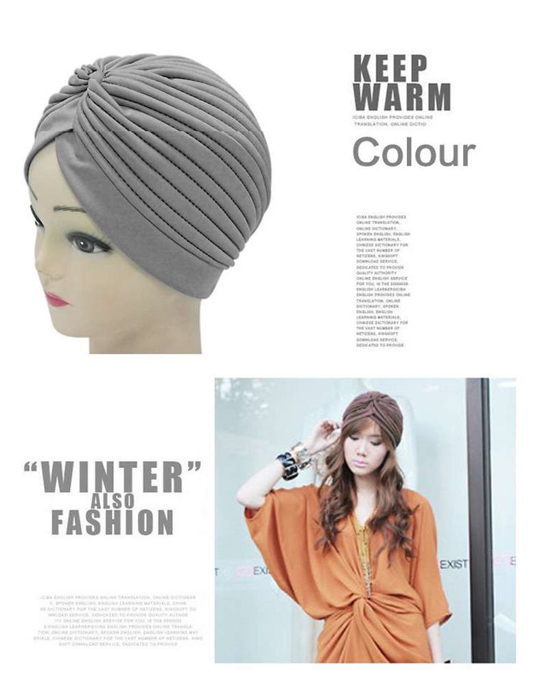 Cappello unisex versatile con foulard - Berretto in morbido poliestere per tutte le stagioni, berretto chemioterapico, cappello da notte, alla moda e comodo, design a tinta unita_voghion.com