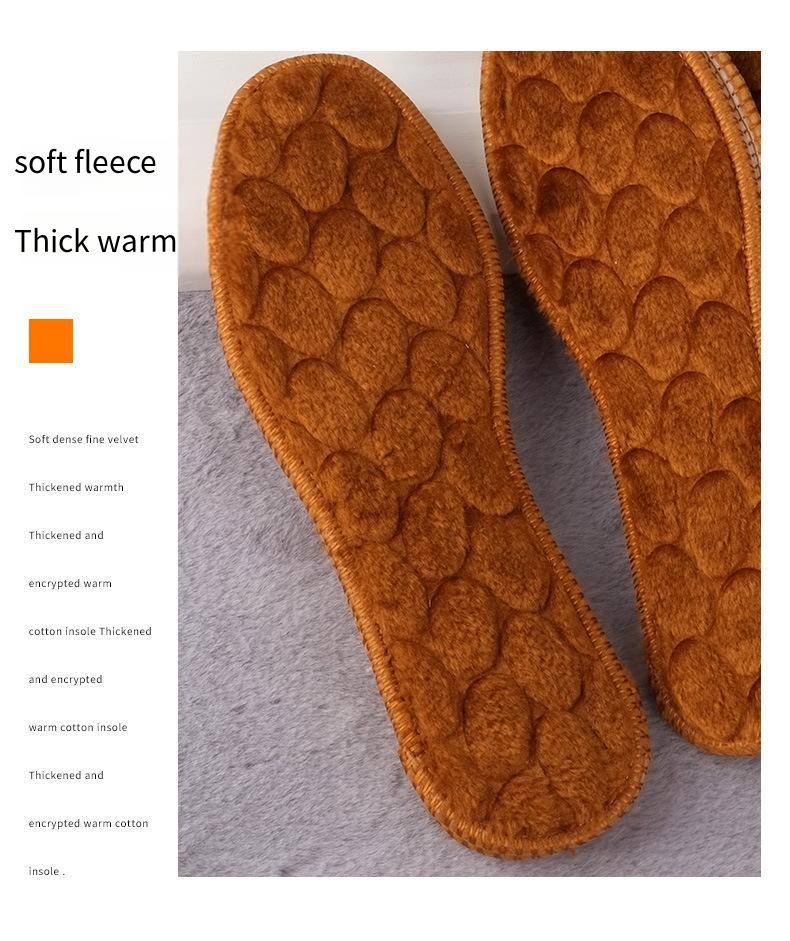NEW Winter Plush Warm Insole for Shoes Thicken Snow Boots Shoe Sole Thermal Insert Sports Running Insoles Men Woman_voghion.com