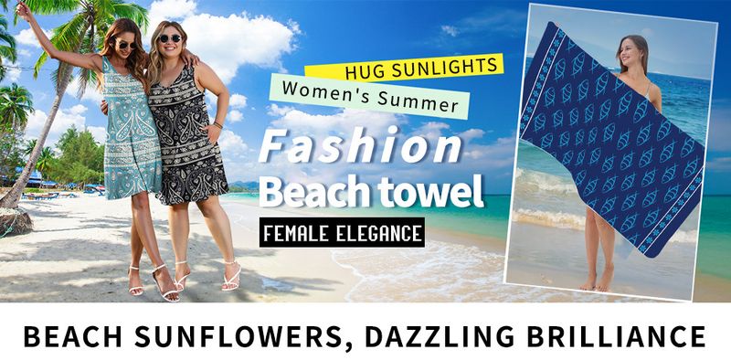 Mikrofaser-Strandtuch – extrem saugfähig, schnelltrocknend, sandfrei, Badetuch (90 x 180 cm, übergroß, superweich, Sonnenschutzfaktor 50+)_voghion.com