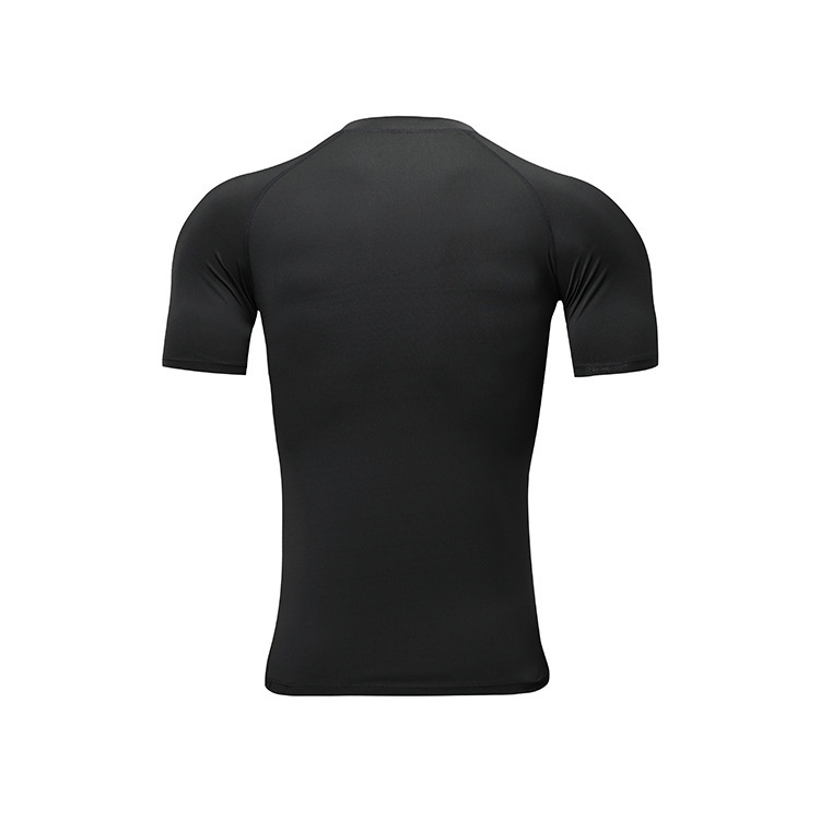 Basketball men's fitness suit, running quick drying t-shirt, short sleeved sports elastic round neck, breathable and_voghion.com