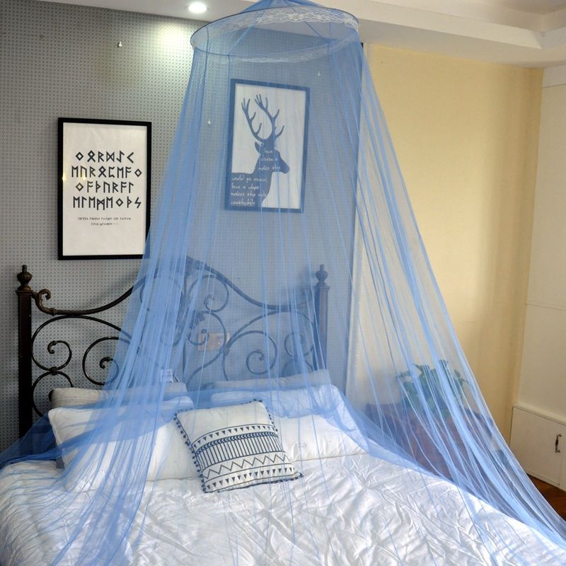 Dome Mosquito Net Household Ceiling Installation-free Single Double Encrypted Princess Wind Mosquito Net_voghion.com