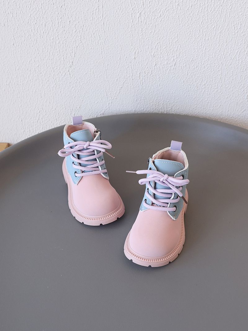 Scarpe da esterno impermeabili per bambine e bambini, in pelle, stile coreano, modello Martin, alla moda, primaverili e autunnali_voghion.com